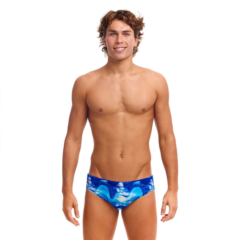 funky trunks classic swimming brief bleu 32 homme