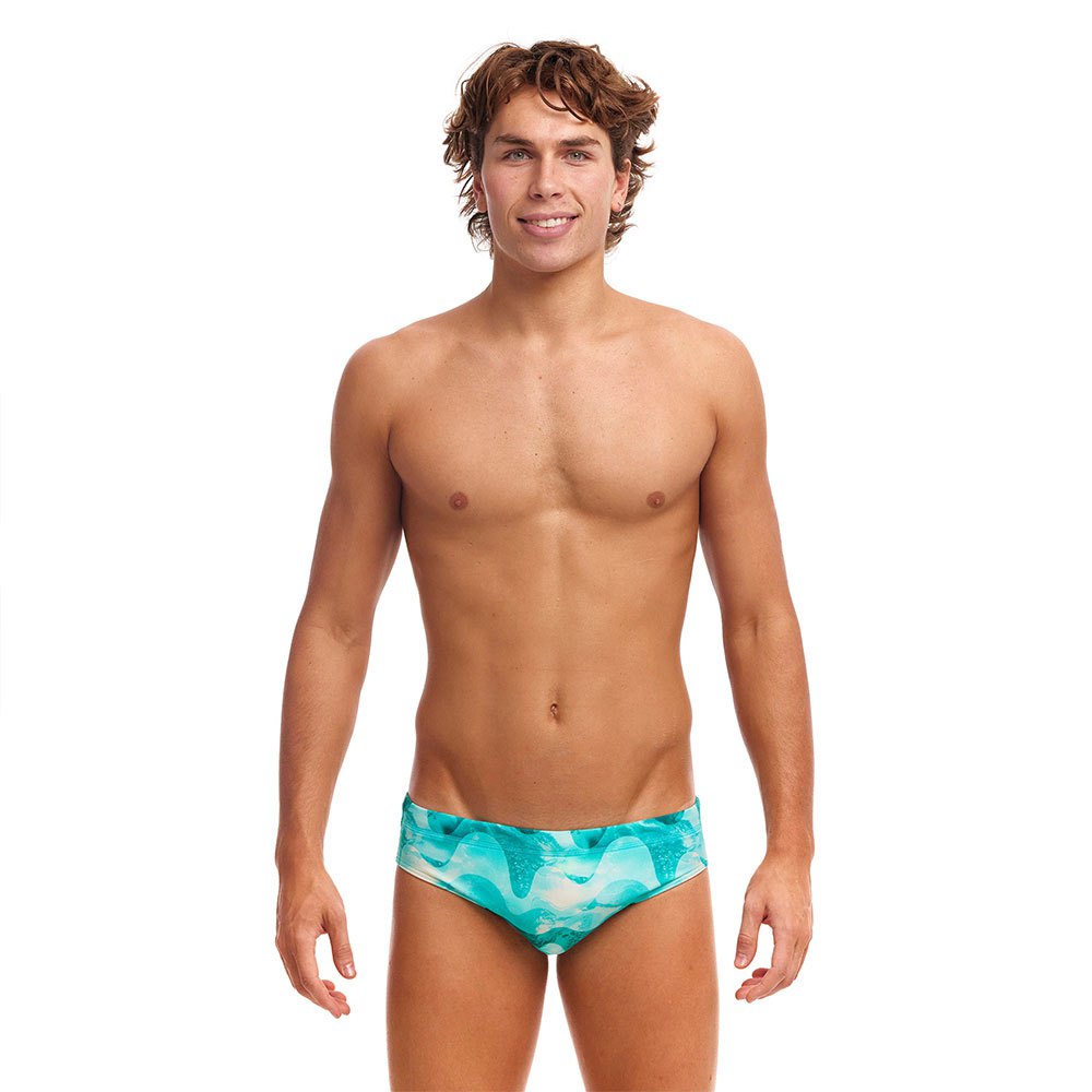 funky trunks classic swimming brief bleu 30 homme