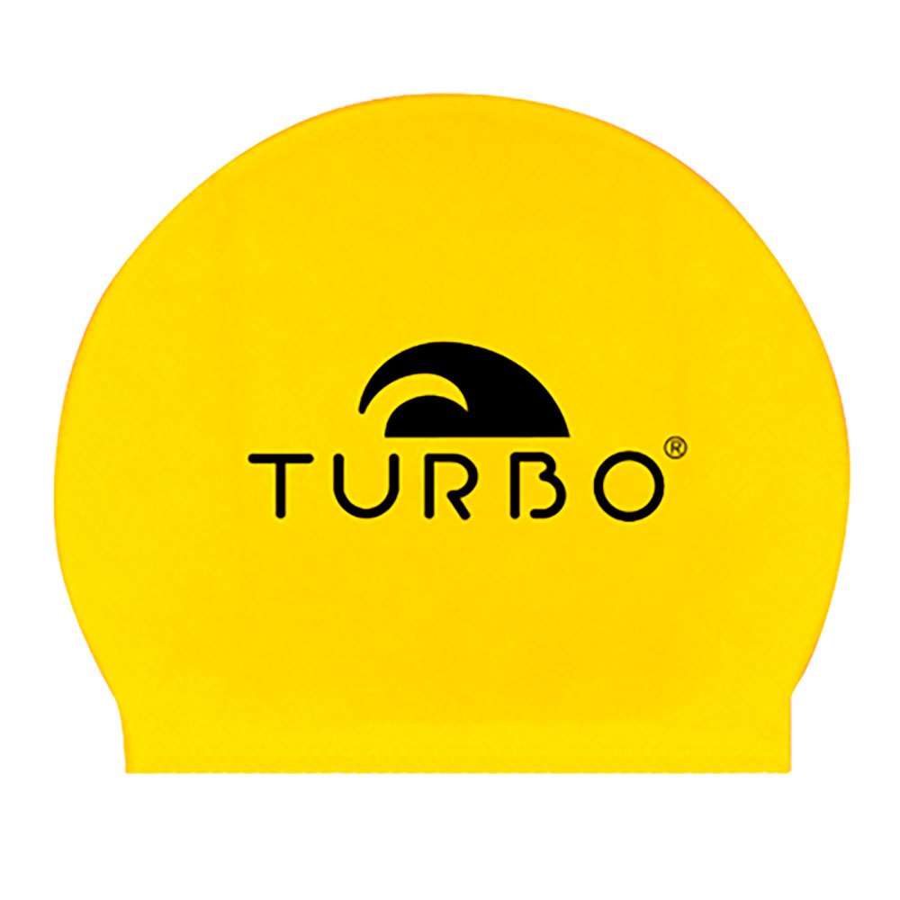 turbo latex swimming cap jaune