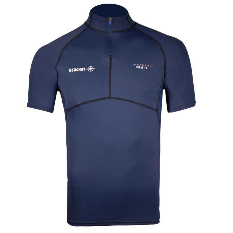 beuchat atoll short sleeve t-shirt bleu s