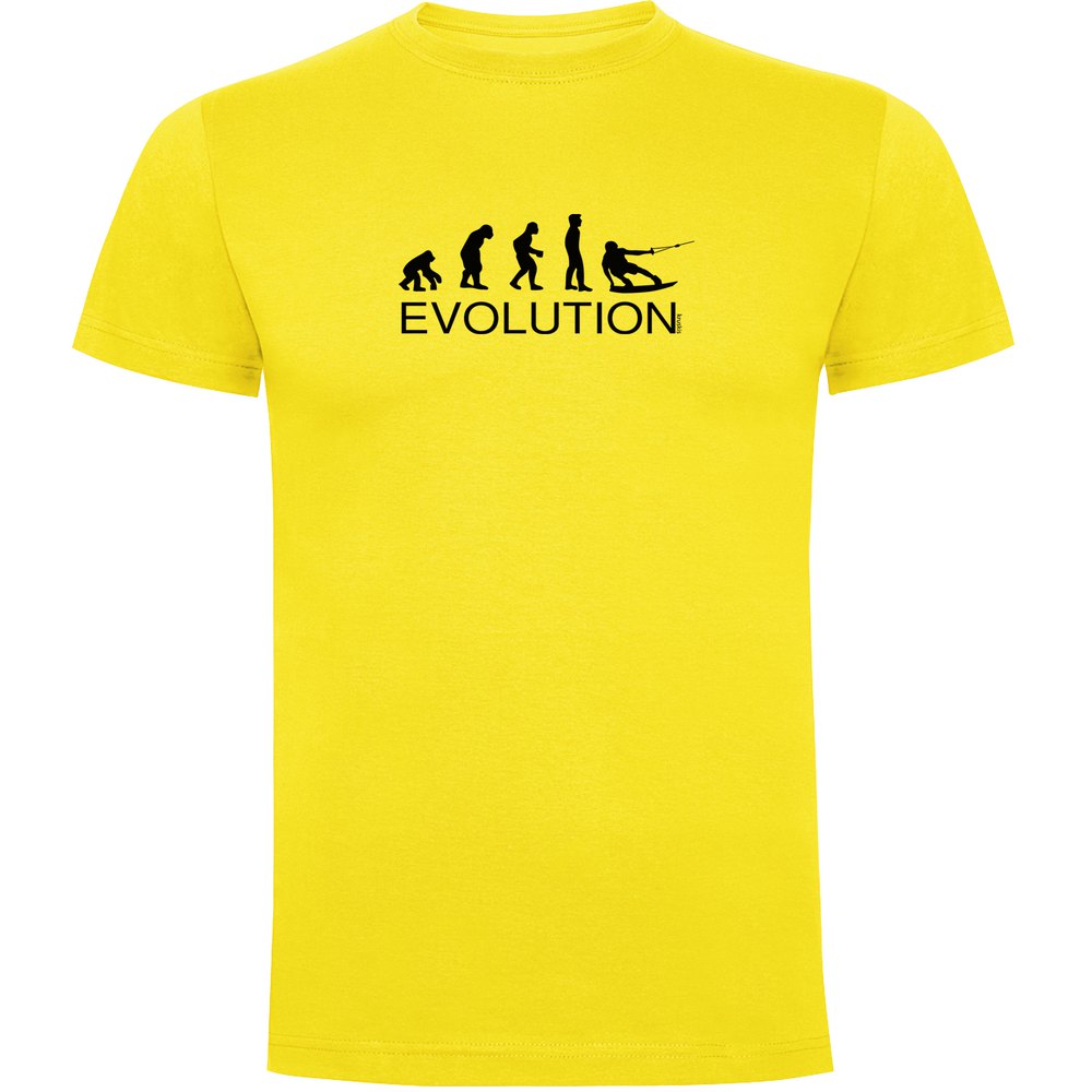 kruskis evolution wake board short sleeve t-shirt short sleeve t-shirt jaune s homme