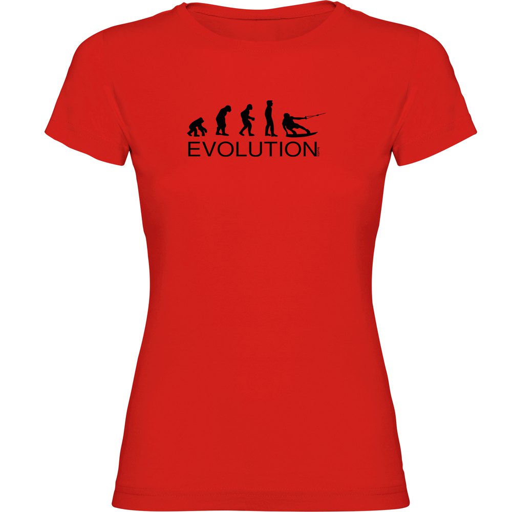 kruskis evolution wake board short sleeve t-shirt rouge m femme
