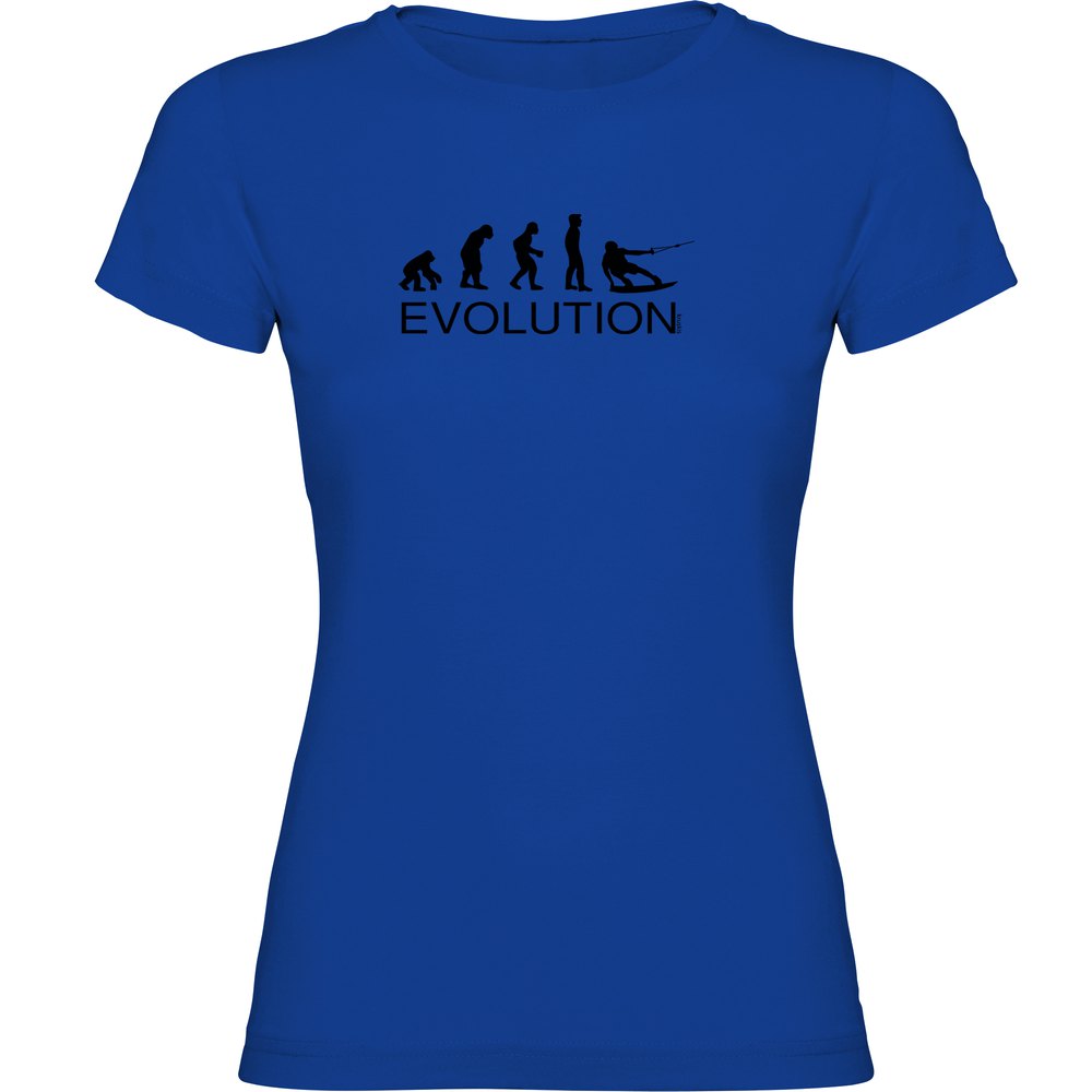 kruskis evolution wake board short sleeve t-shirt bleu l femme