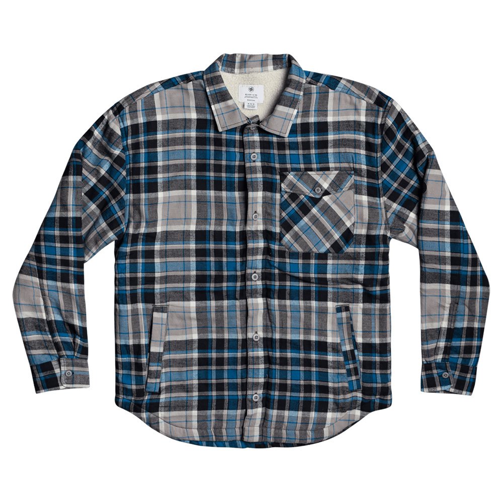 dc shoes over the top long sleeve shirt gris m homme