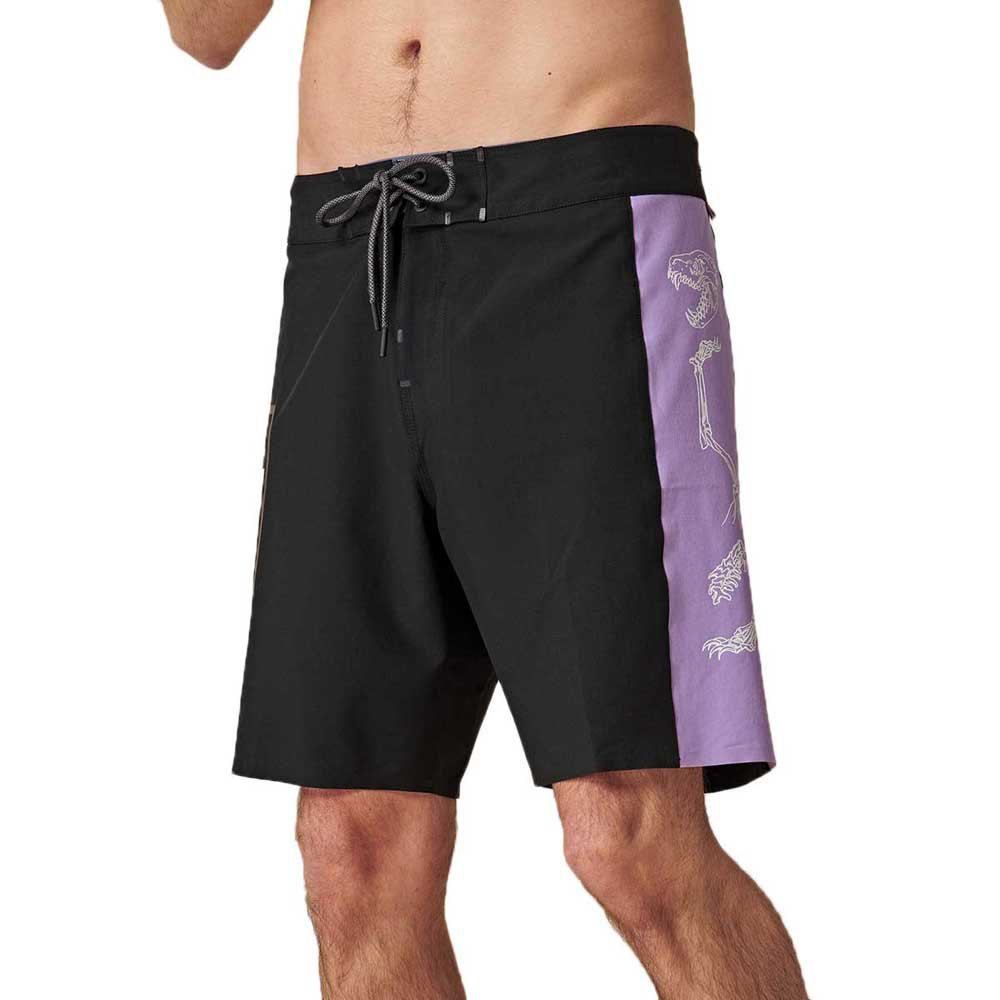globe dion agius swimming shorts noir,violet 33 homme