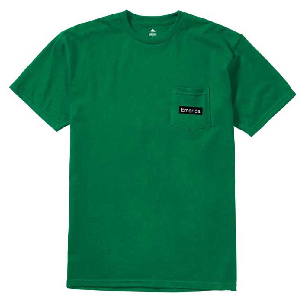 emerica pure triangle pocket short sleeve t-shirt vert m homme