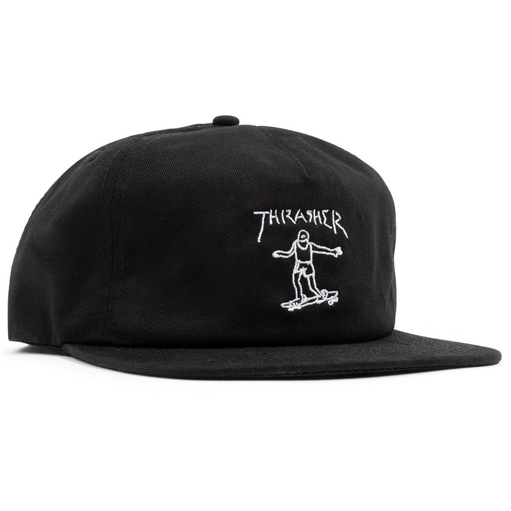 thrasher gonz logo snapback cap noir  homme