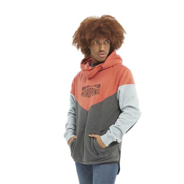 hydroponic dh mountain hoodie orange 2xl homme