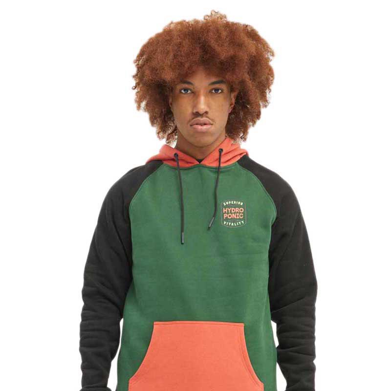 hydroponic karma hoodie vert l homme