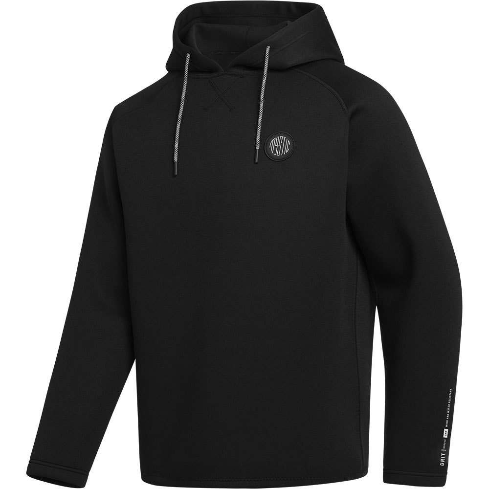 mystic grit hoodie neoprene jacket noir xs
