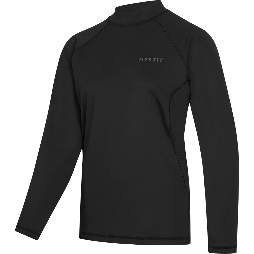 mystic thermal top long sleeve surf t-shirt noir m