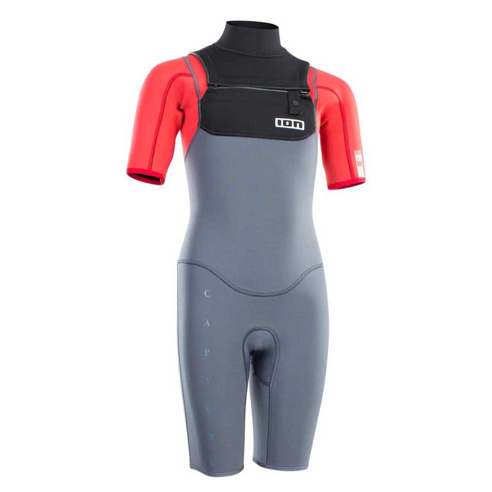 ion capture 2/2 mm front zip junior youth shorty bleu 104/4