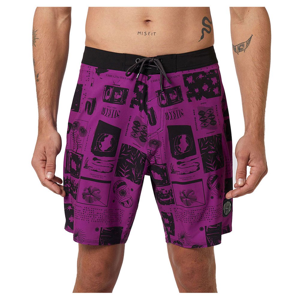 mystic ripple movement swimming shorts violet 30 homme