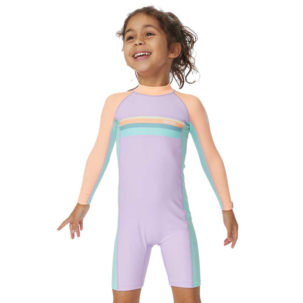 rip curl crystal cove junior back zip shorty violet 12-24 months