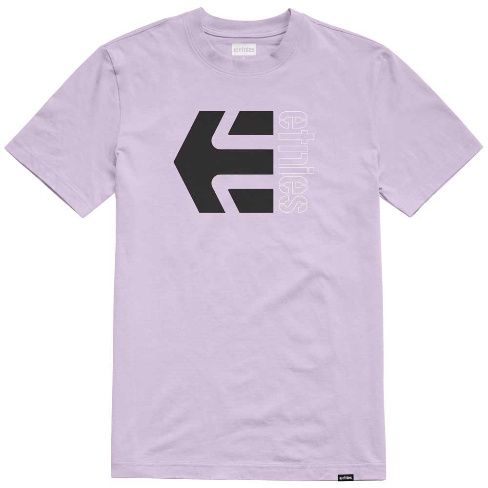 etnies corp combo short sleeve t-shirt violet xl homme