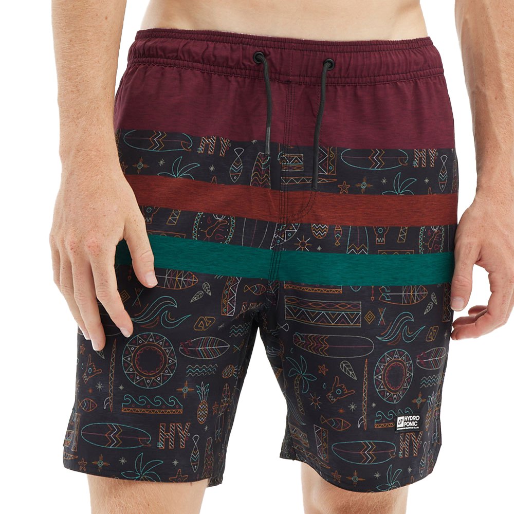 hydroponic 17´ tribal swimming shorts rouge 30 homme