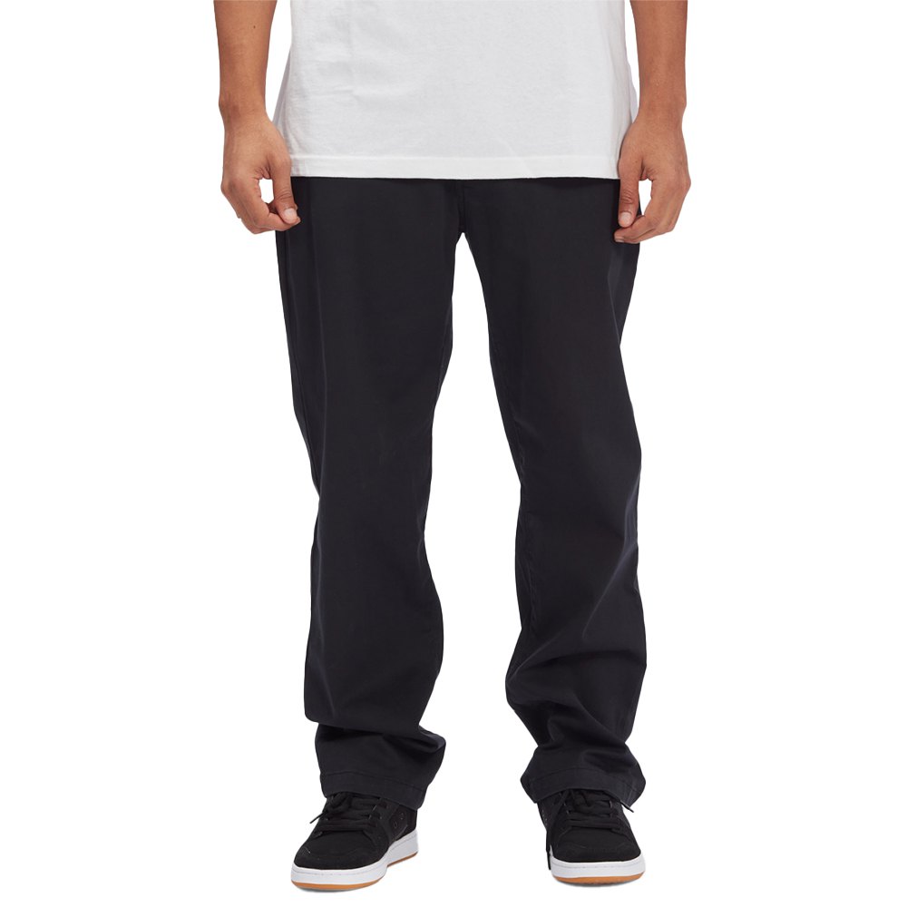dc shoes worker relaxed chino pants noir 30 / 32 homme
