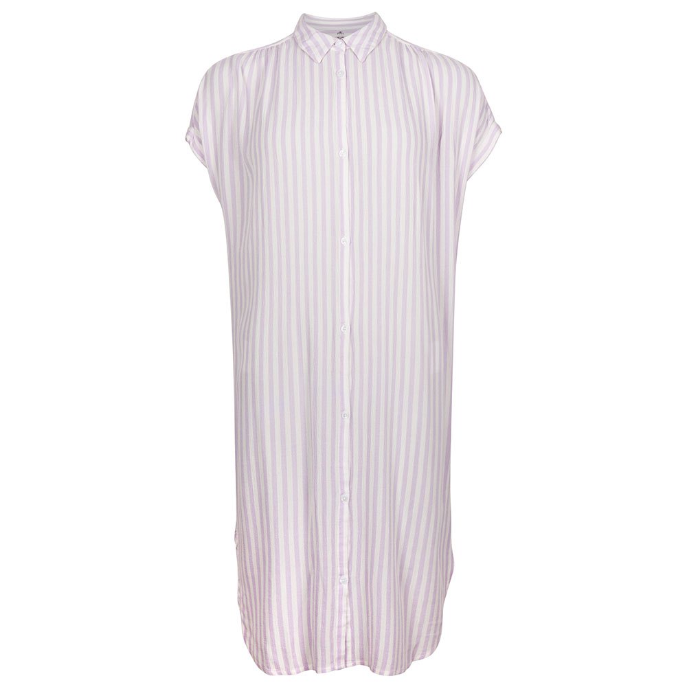 o´neill beach shirt short dress violet xs femme