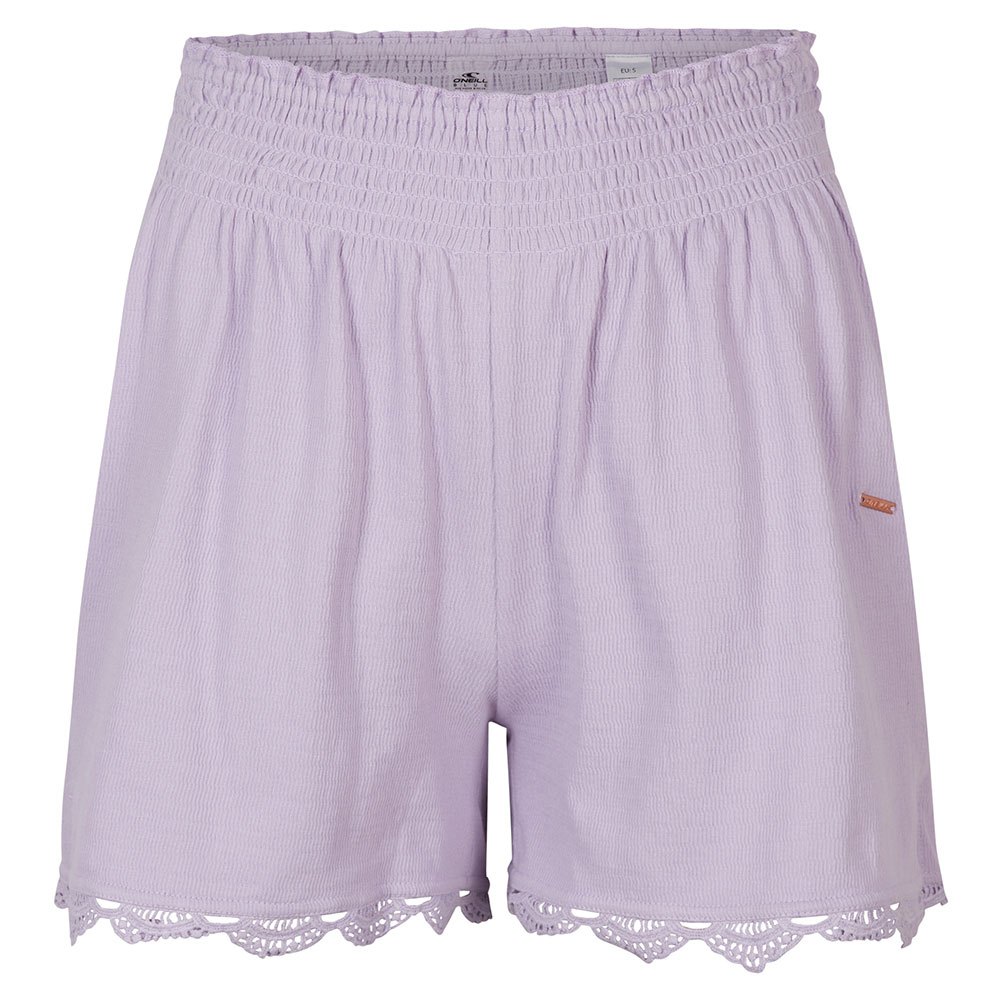 o´neill smocked shorts violet xs femme