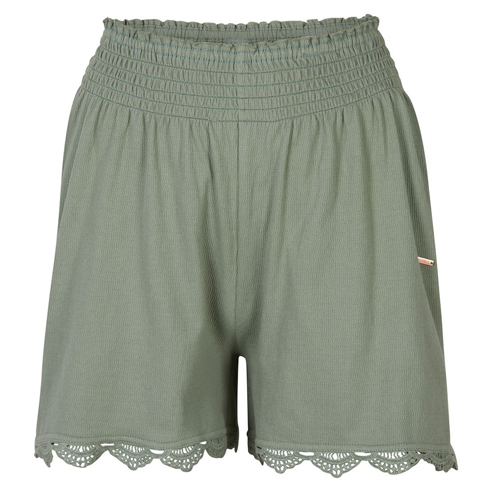 o´neill smocked shorts vert xs femme