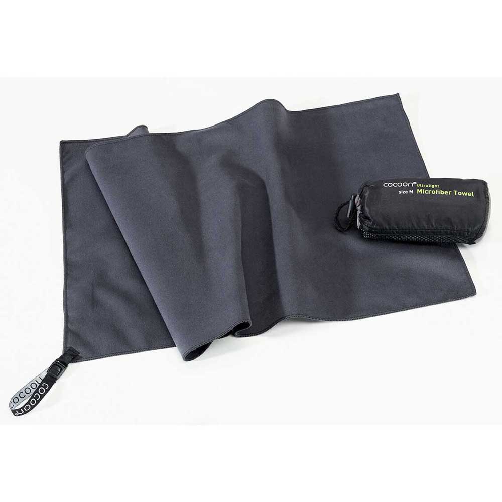cocoon microfiber ultralight towel gris 60 x 30 cm homme