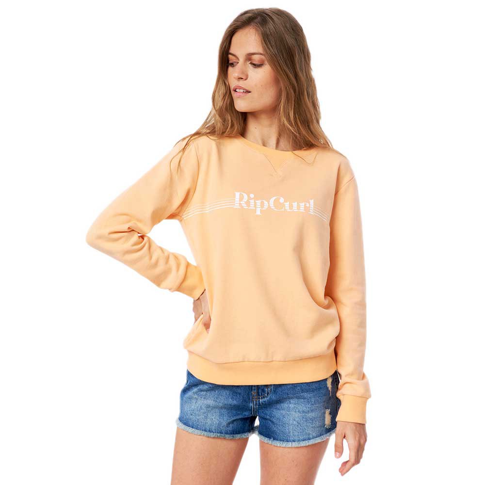 rip curl re-entry sweatshirt orange xs femme