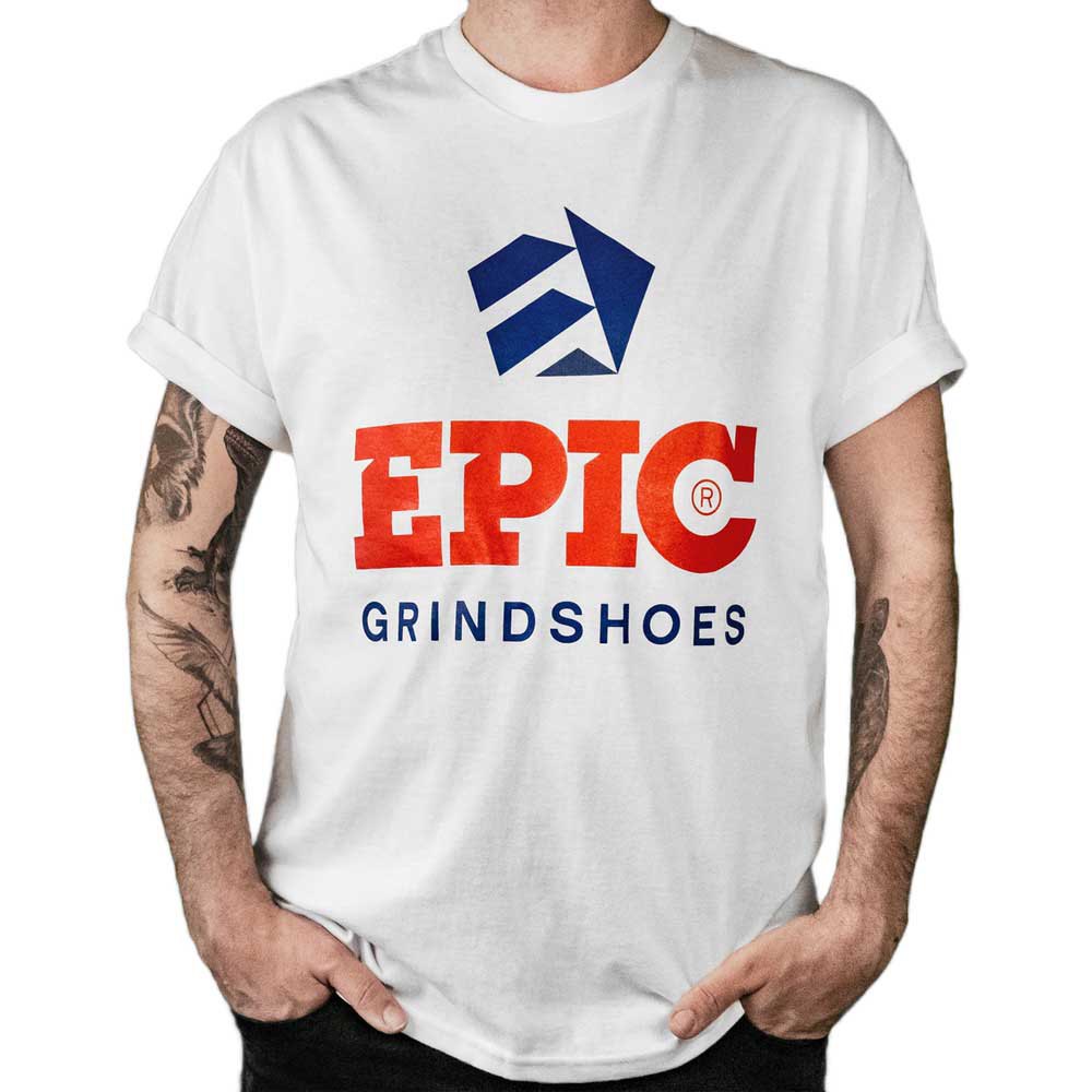 epic emblem short sleeve t-shirt blanc l homme