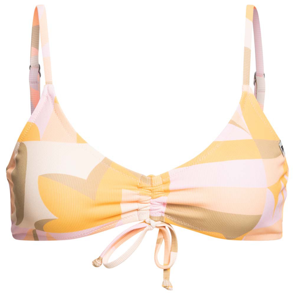 quiksilver classic ruched bikini top jaune xs femme