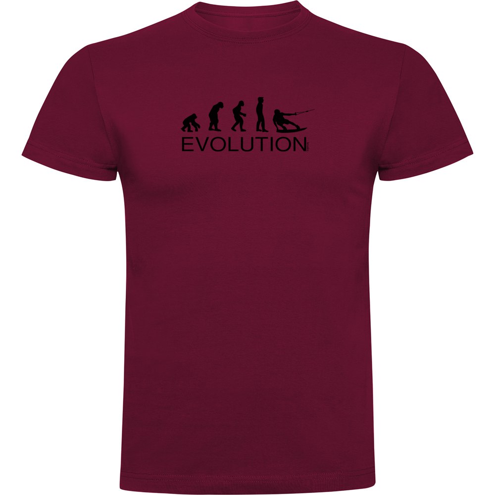 kruskis evolution wake board short sleeve t-shirt rouge s homme