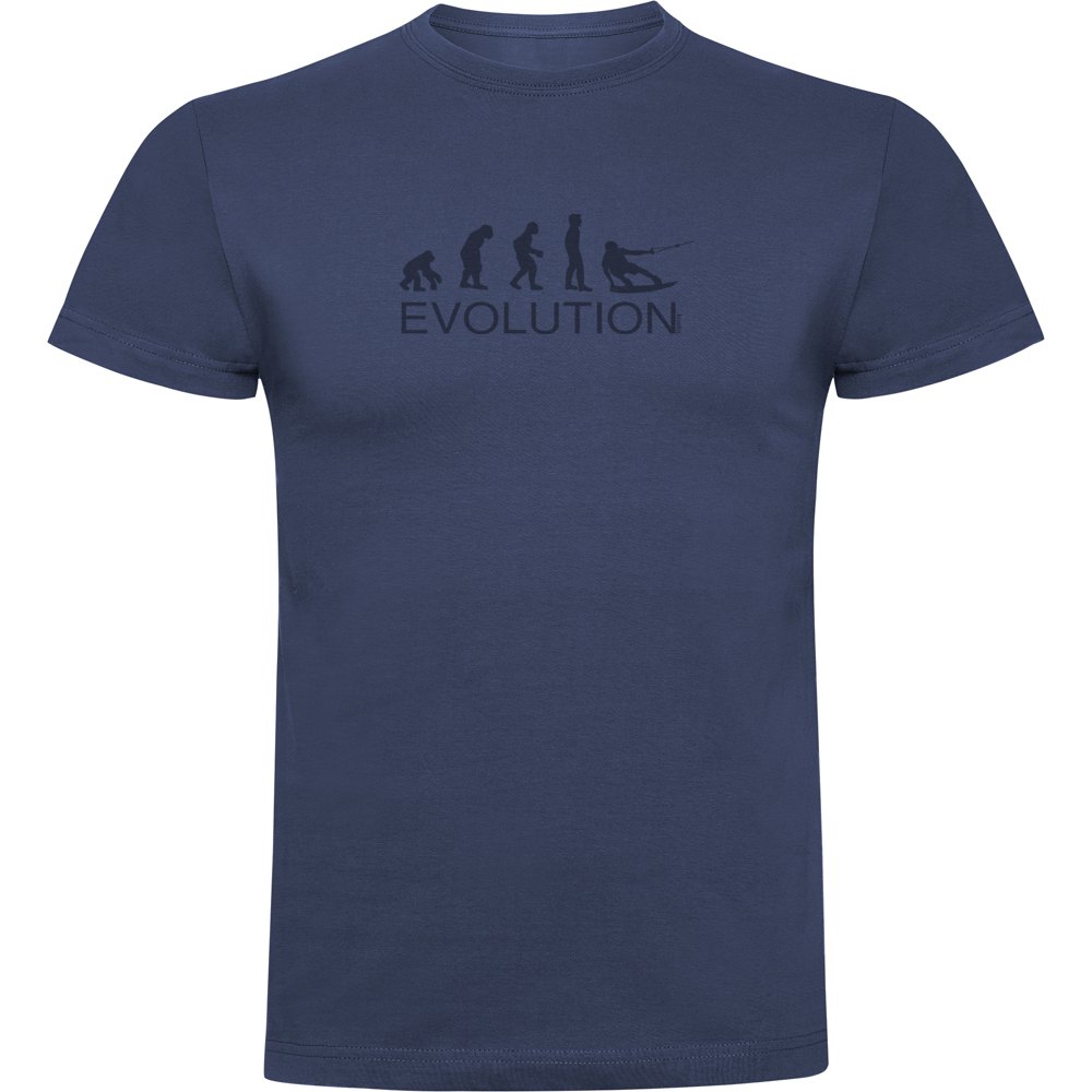 kruskis evolution wake board short sleeve t-shirt bleu s homme