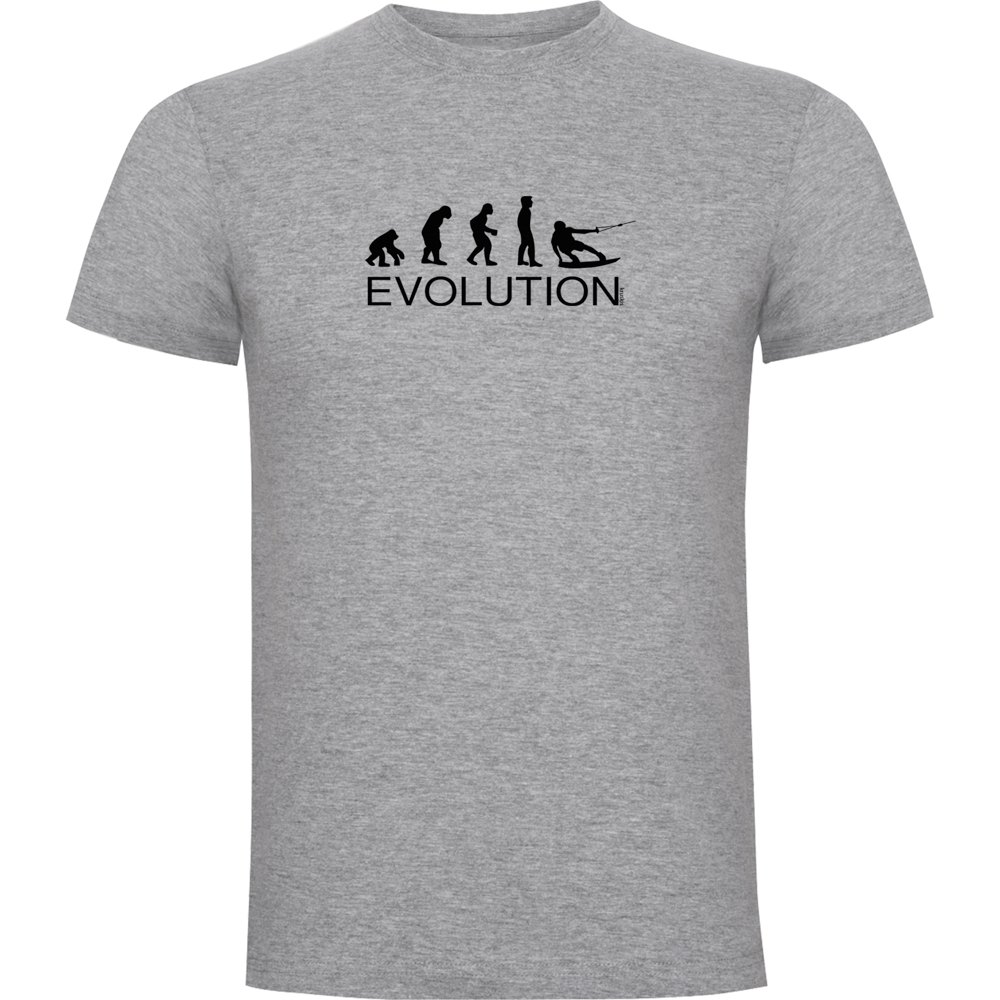 kruskis evolution wake board short sleeve t-shirt gris m homme