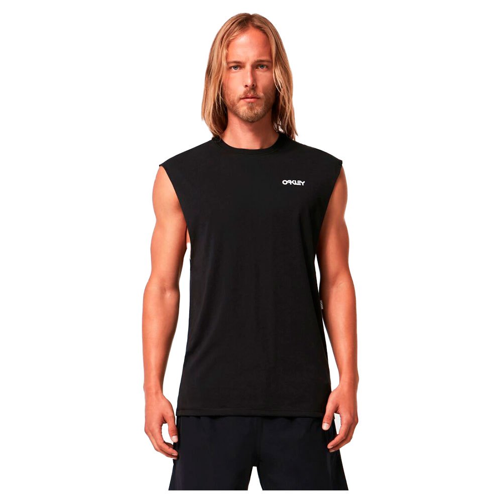 oakley apparel classic b1b sleeveless t-shirt noir m homme