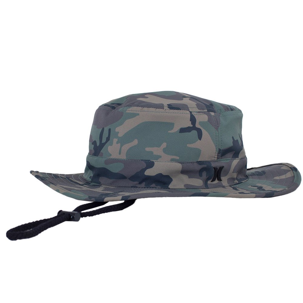 hurley back country hat vert 1size homme