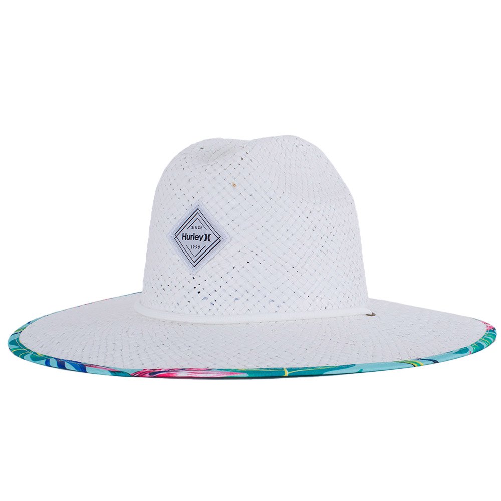 hurley diamond straw hat blanc  femme