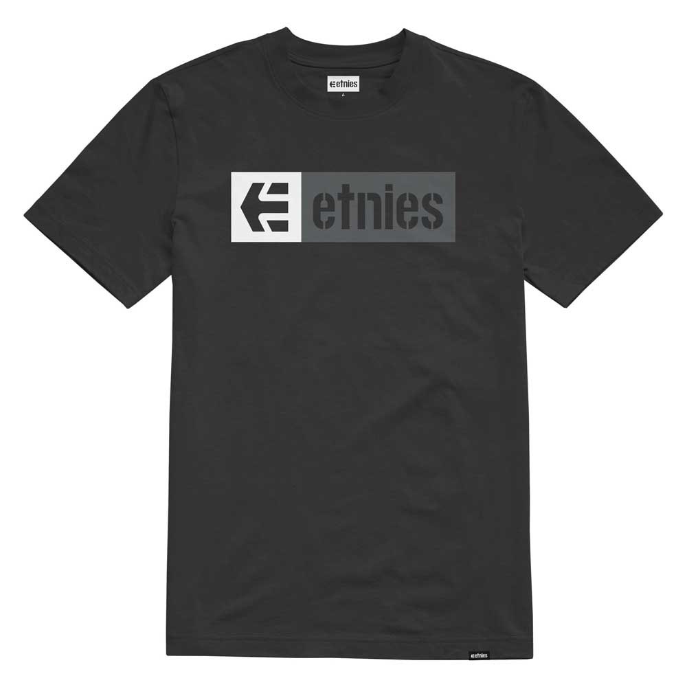 etnies new box short sleeve t-shirt gris s homme