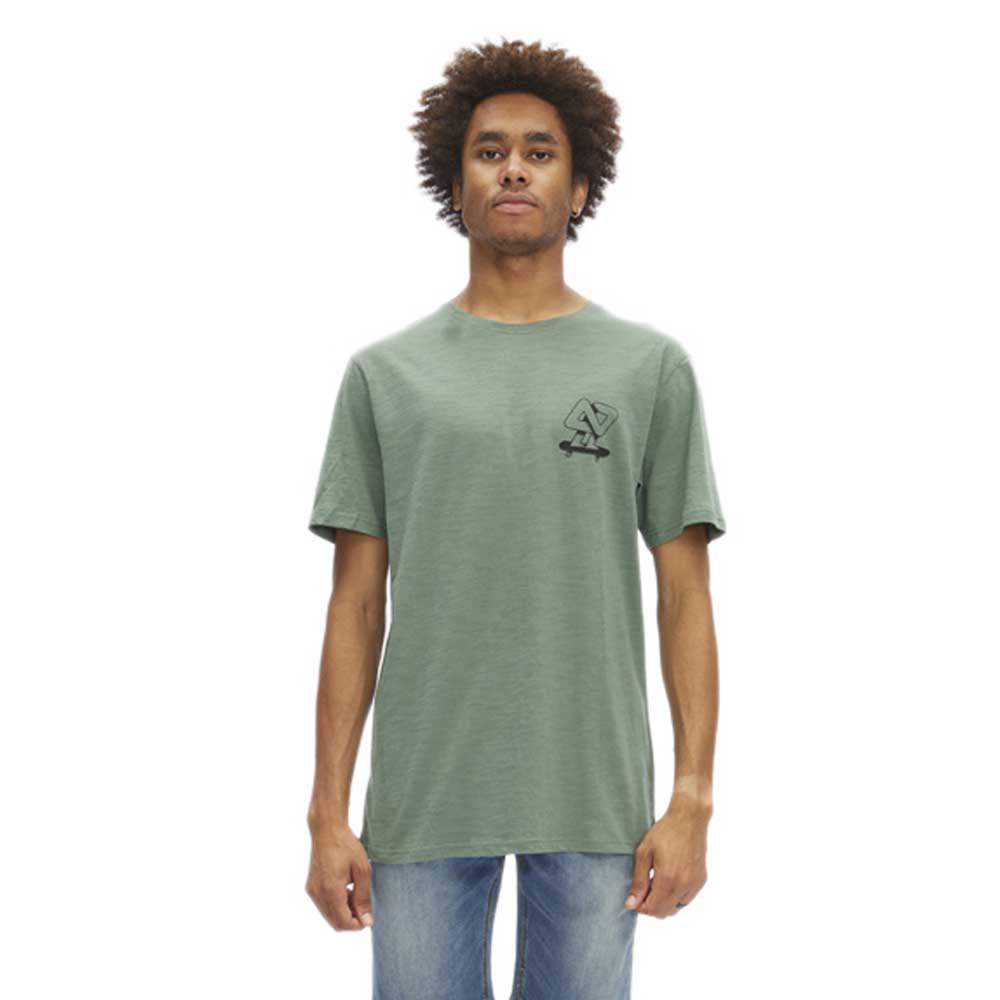 hydroponic flip short sleeve t-shirt vert l homme