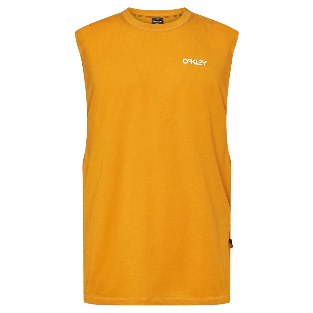 oakley apparel classic b1b sleeveless t-shirt jaune m homme