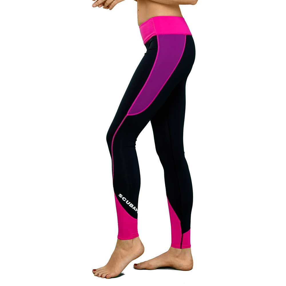 scubapro upf 80 leggings woman noir,violet m