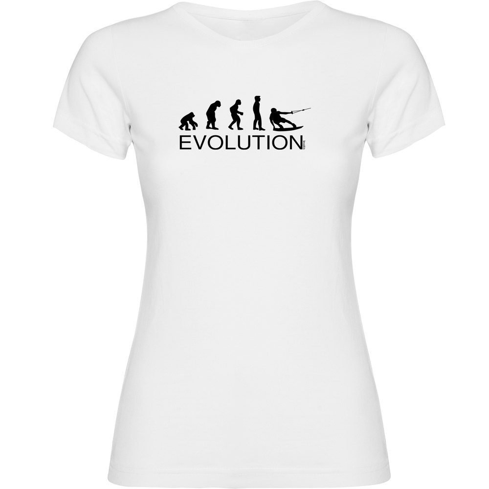 kruskis evolution wake board short sleeve t-shirt blanc s femme