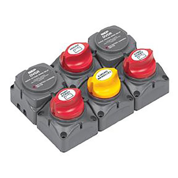 Bep Marine Battery Distribution Cluster For Twin Engine With Three Battery Banks Grey