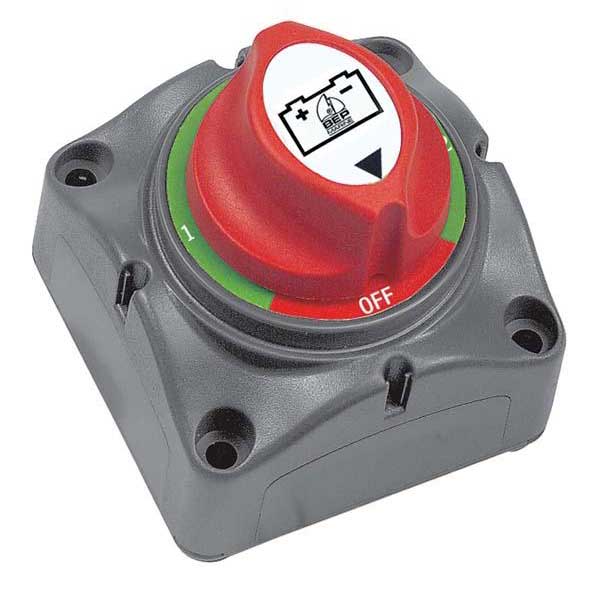 Bep Marine Mini Selector Battery Switch Red,Grey 200 A