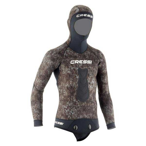 Photos - Wetsuit Cressi Sub Cressi Tracina Spearfishing Jacket 3.5 Mm Brown S CLE464802 