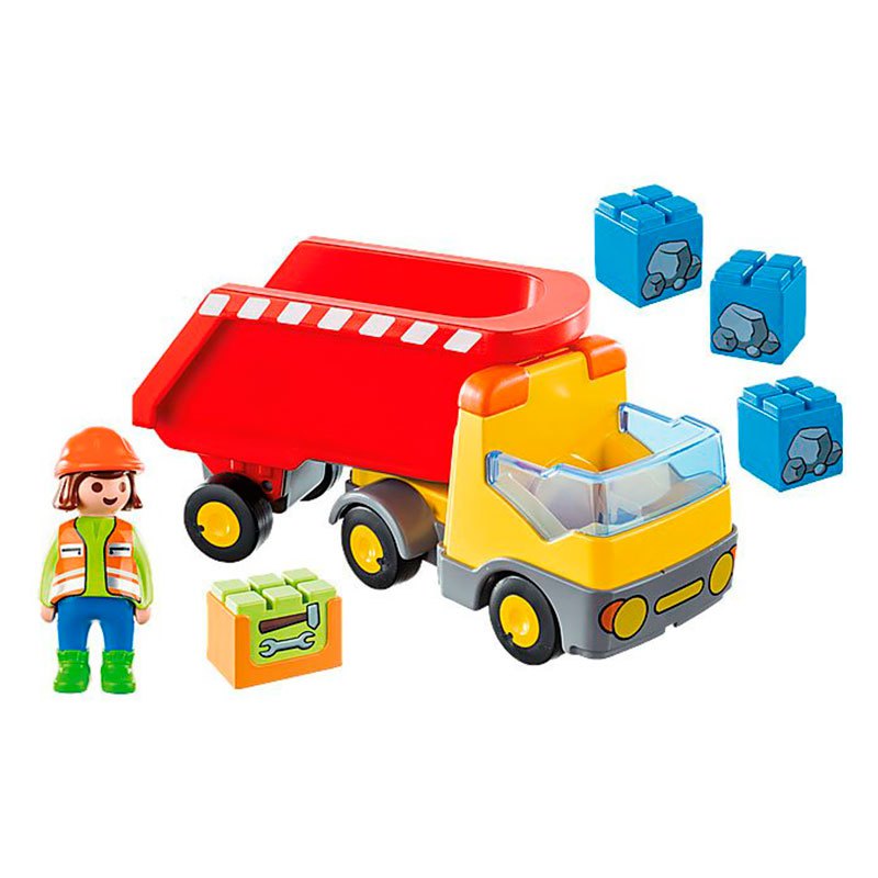 Photos - Other Toys Playmobil 70126 1.2.3 Construction Truck Multicolor 54770126 