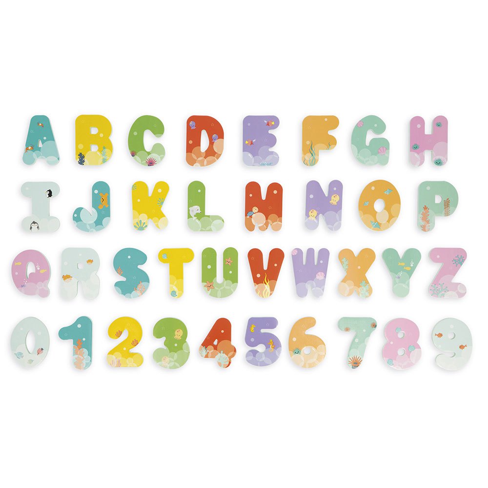 Photos - Other for feeding Janod Bath Letters And Numbers Multicolor J04709 