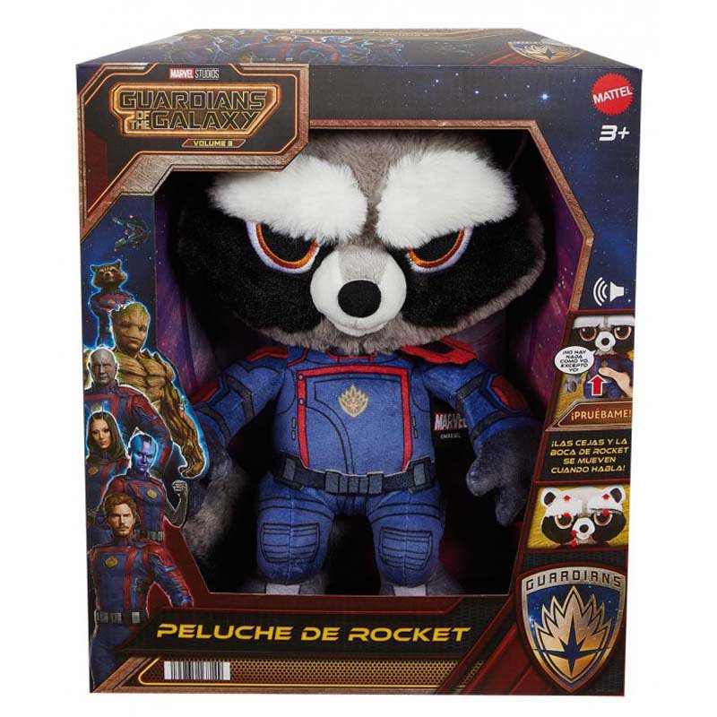 Photos - Soft Toy Plush Marvel Guardians Of The Rocket Galaxy Teddy Multicolor HPV36