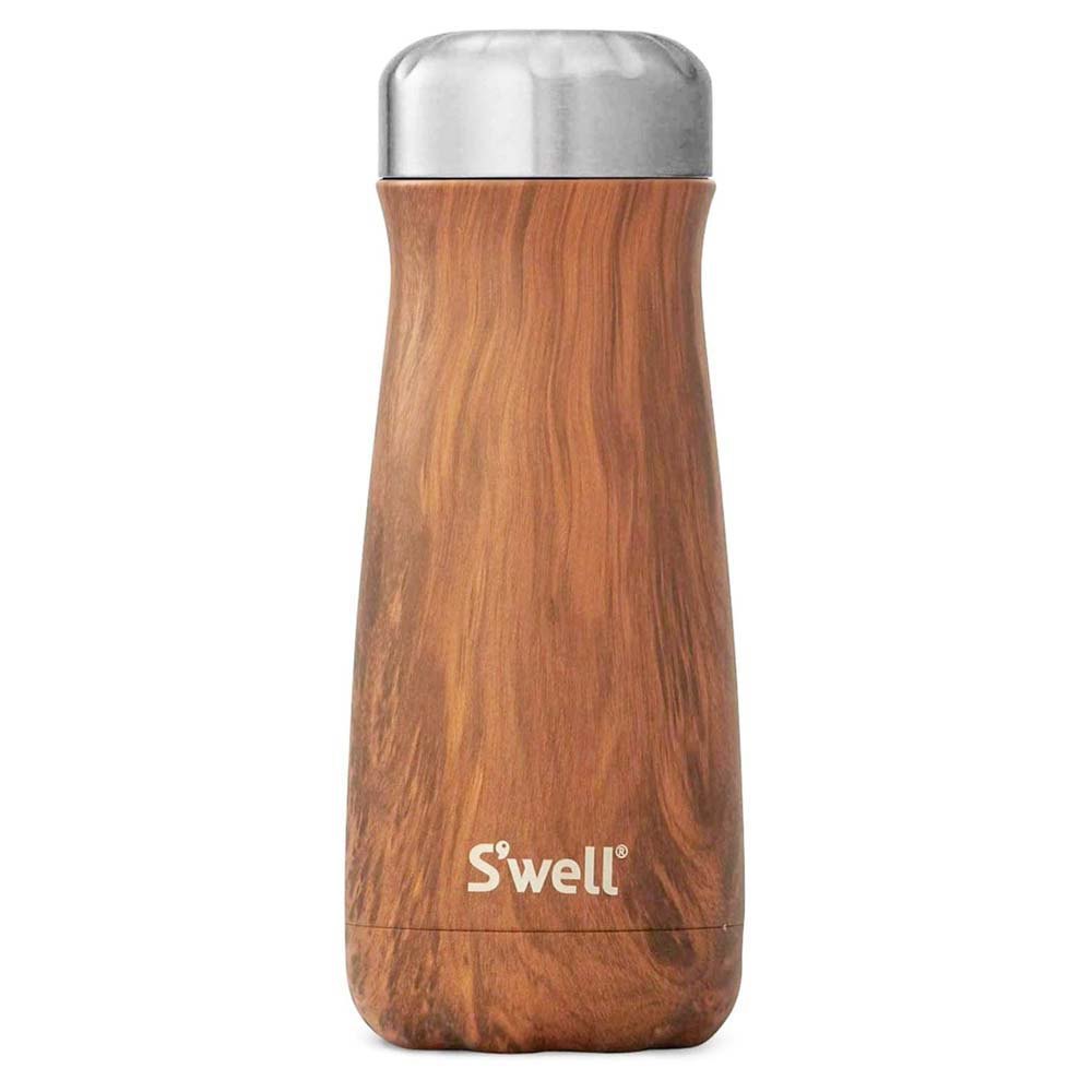 Photos - Thermos Swell Teakwood 470ml Wide Mouth Thermo Traveler Brown 