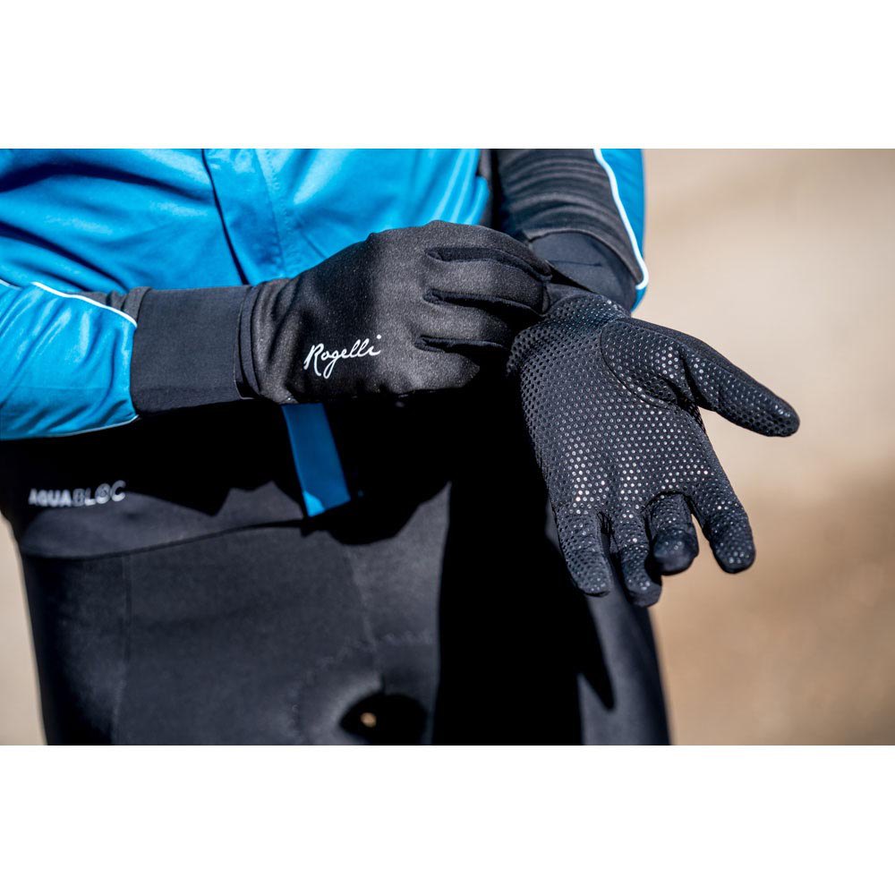 Photos - Cycling Gloves Rogelli Laval Long Gloves Black XL Woman 