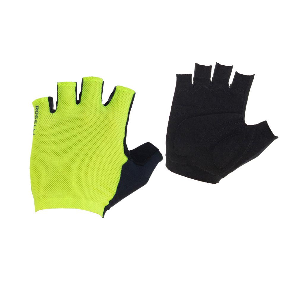 Photos - Cycling Gloves Rogelli Pure Short Gloves Yellow L Man 
