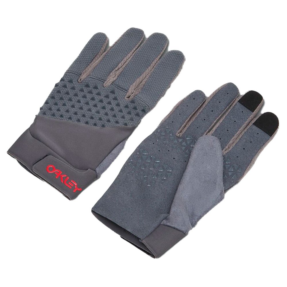 Photos - Cycling Gloves Oakley Apparel Drop In Mtb Long Gloves Grey L Man 