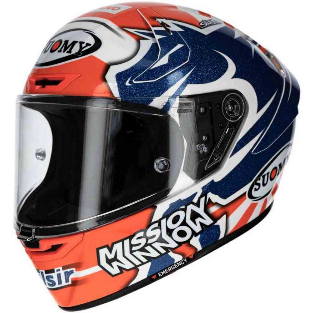 Photos - Motorcycle Helmet SUOMY Sr-gp Dovizioso  Replica Full Face Helmet Orange,Blue S KSSG0003  2019